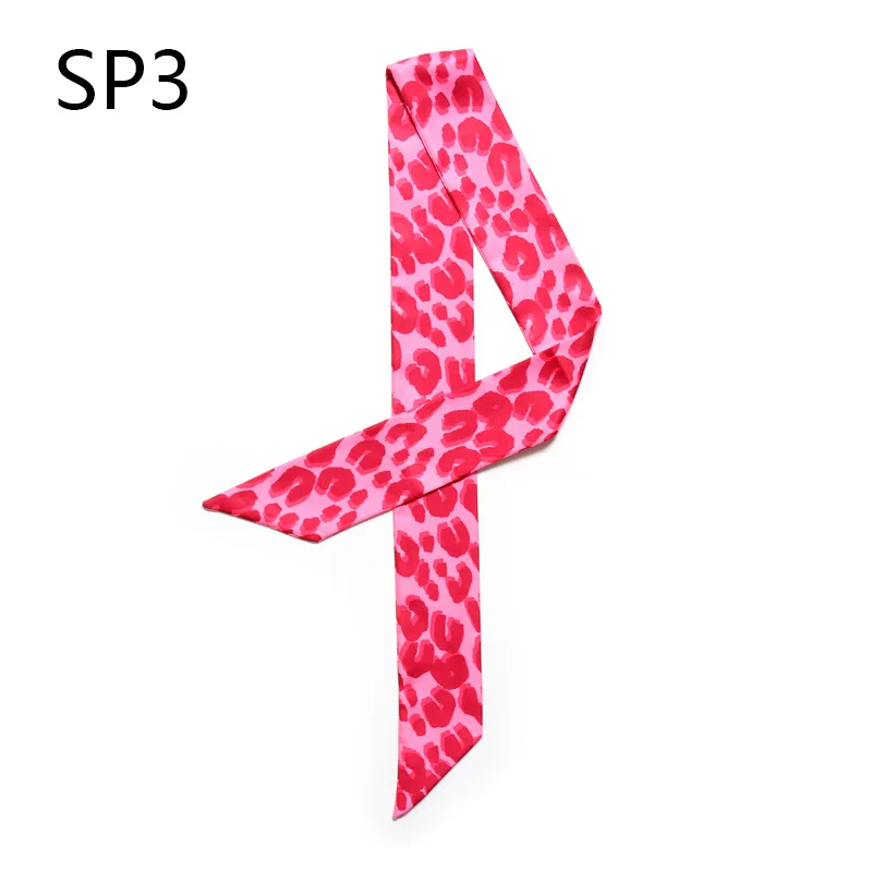 5*100cm Women Silk Scarf Narrow Long Skinny Neck Hair Scarves Silk Feeling FashionZebra Snakeskin Markings Foulard