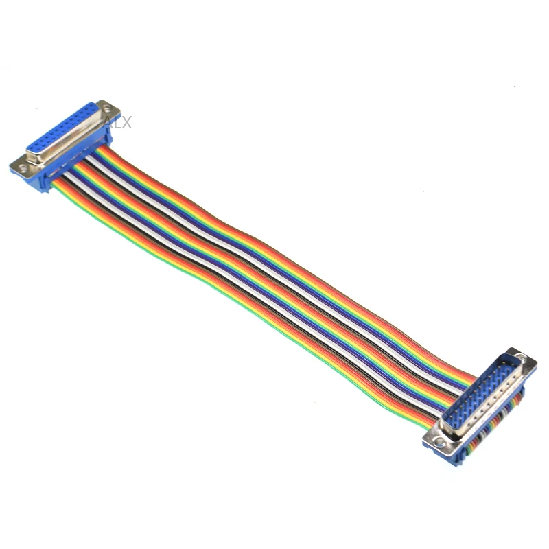 1PCS 20CM 50CM 1M DB25 MALE to FEMALE/MALE TO MALE/FEMALE TO FEMALE CABLE D-Sub serial port connector adapter Extension Cable