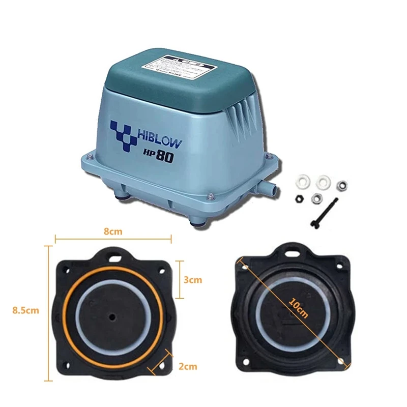 Imagem -03 - Kit de Reparo para Bomba de ar com Válvulas de Montagem e Reconstrução Filtros de Diafragma 80pc000042p para Hp80 Hp60
