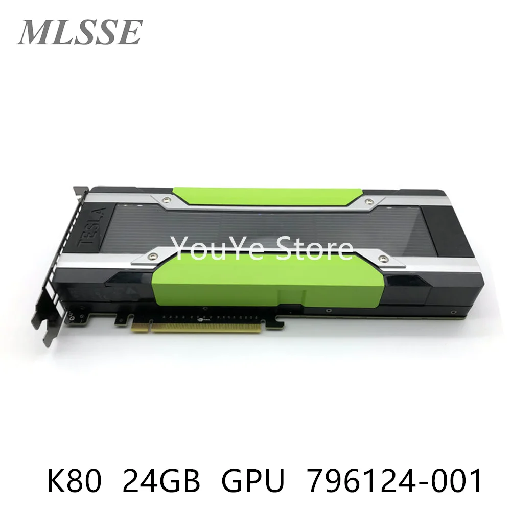 بطاقة جرافيكس أصلية لـ NVIDIA TESLA K80 24GB GPU J0G95A 796124-001 699-22080-0200-501 بطاقة فيديو شحن سريع