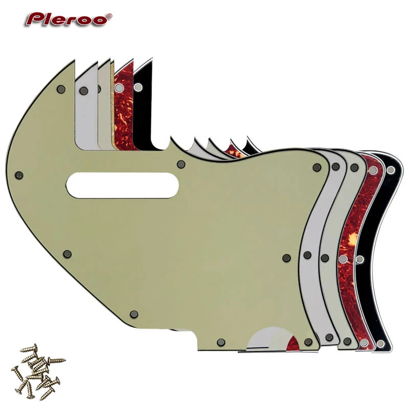 

Pleroo Custom Guitar Part For US Tele Merle Haggard F Hole Thinline Guitar Pickguard Scratch Plate Replacement Multicolor Choice