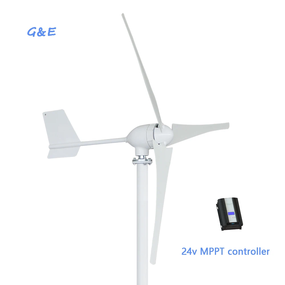 

Horizontal Wine Turbine 800W 24V Wind Energy Generator With MPPT Controller