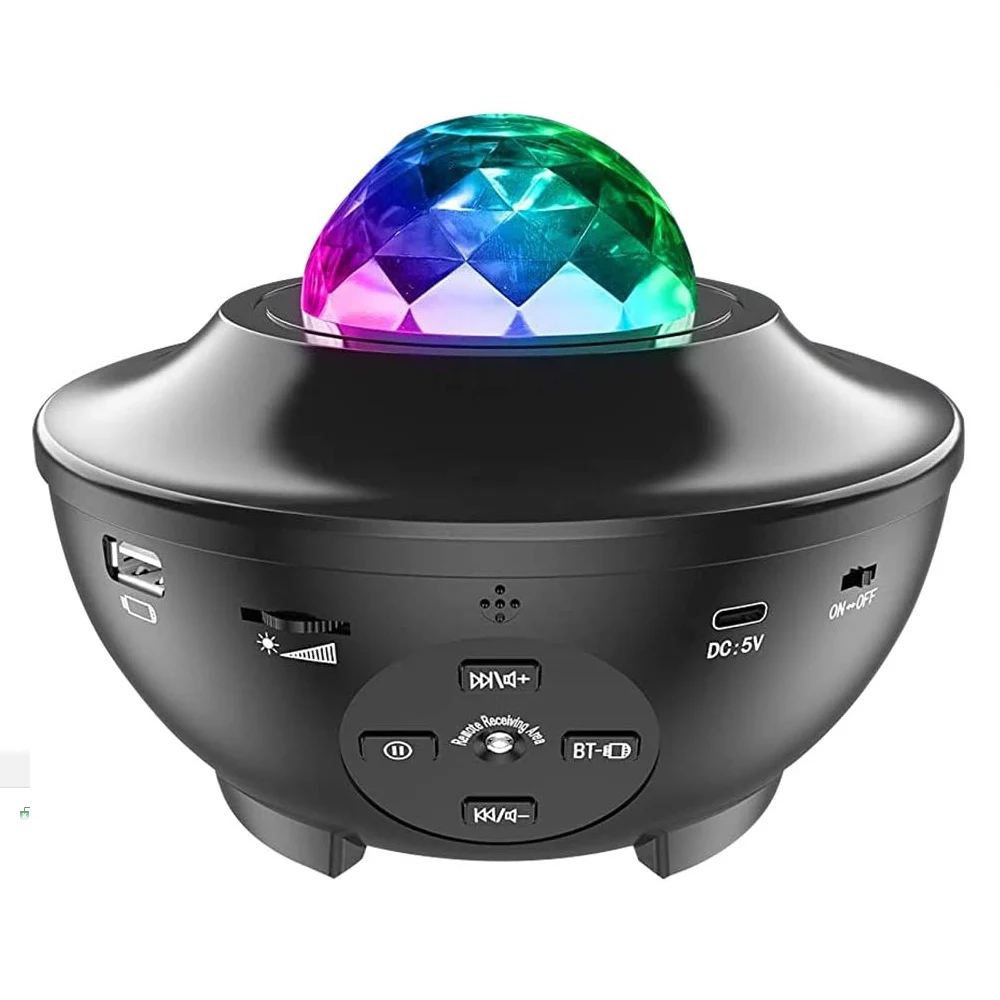 Galaxy star projector LED night light wave sea speaker Bluetooth music rotating sky decoration bedroom lamp free shipping from Spain