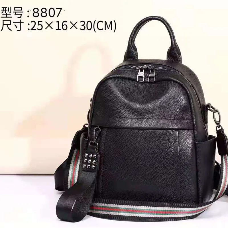 Backpack Women 2022 New Trend Casual Women\'s Bags Famous Brand Fashion All-Match Shoulder bag leather backpack women\'s bag