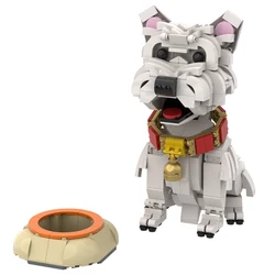 591Pcs/set Animal Series Building Block Toy West Highland White Terrier Dog Bricks Small Particles block assembly toys for kids