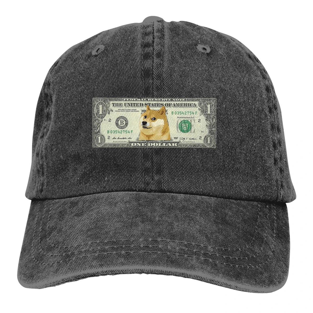 

One Doge Dollar Baseball Cap Men Elon Musk The DogeFather Funny Caps colors Women Summer Snapback Caps