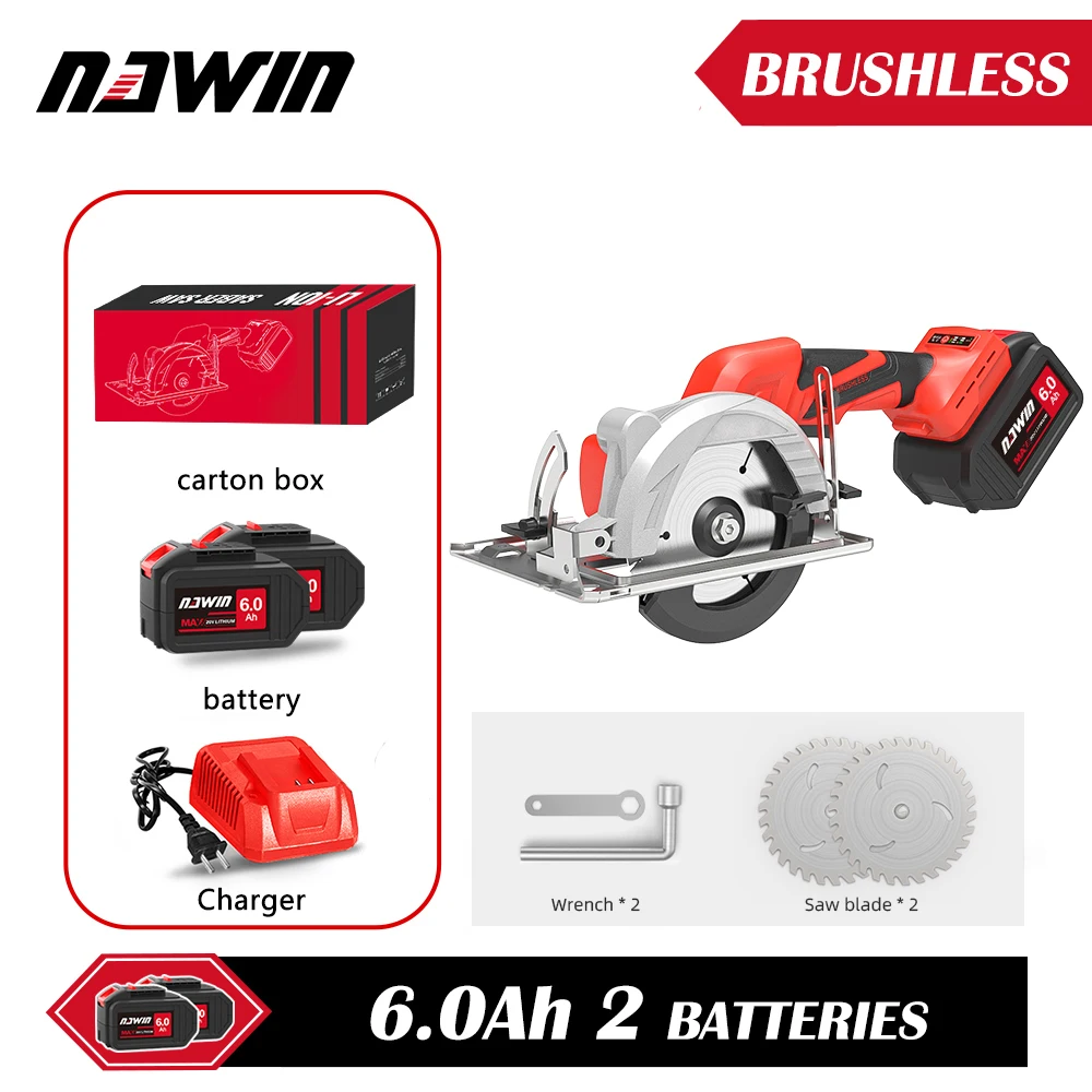 

NAWIN Electric Circular Saw Power Tools 20V Multifunctional Electric Saw With TCT Blades Machine