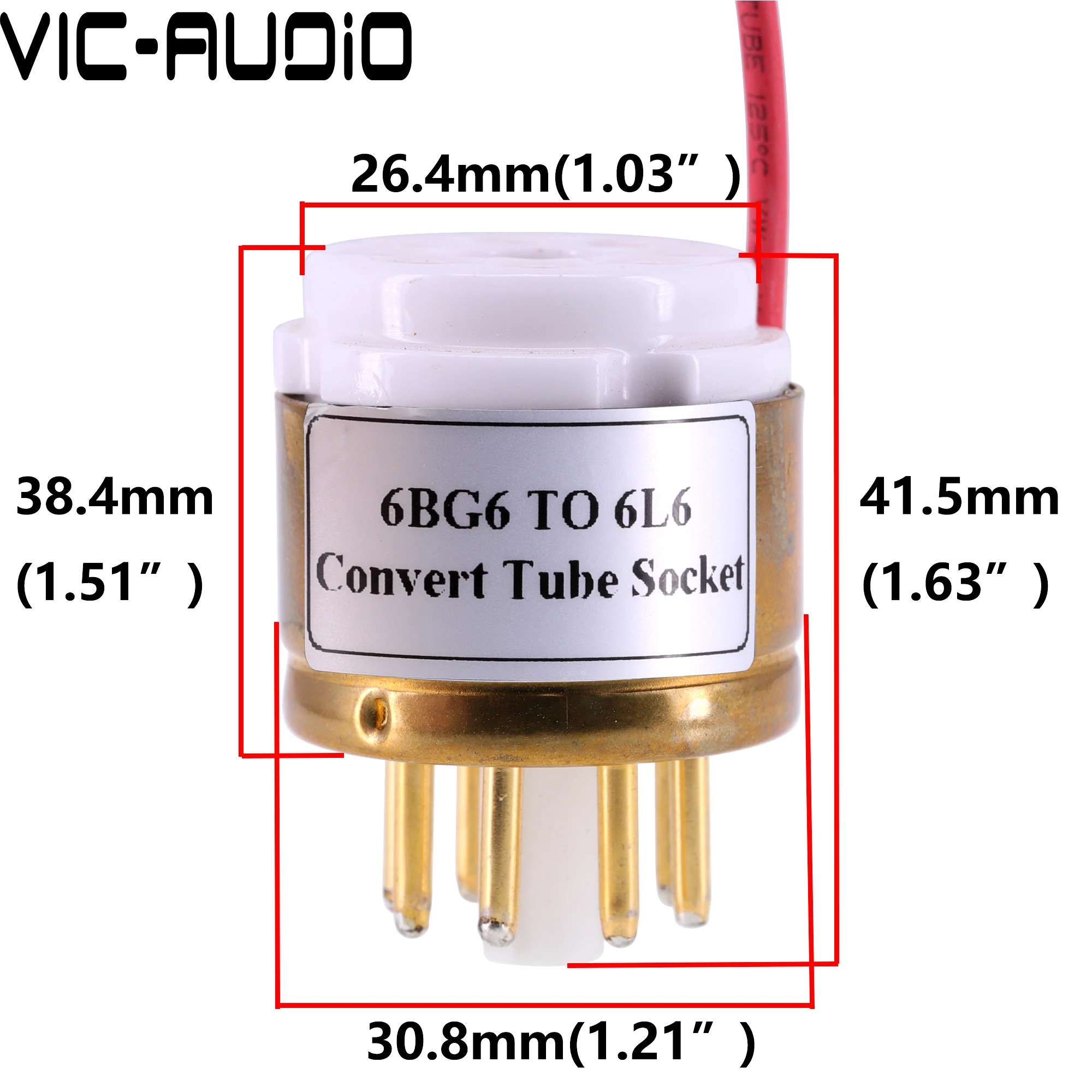 1 шт., адаптер-конвертер для розетки 6BG6-6L6