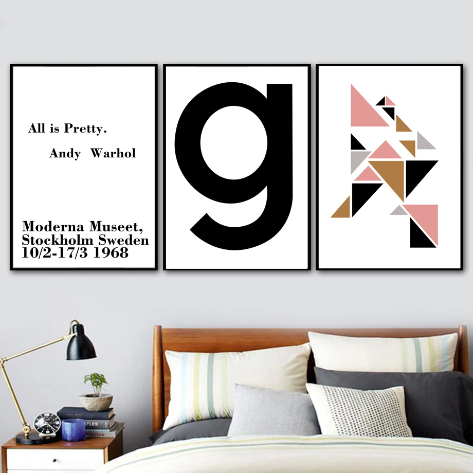 

G Letter Quote Eye Abstract Geometry Nordic Posters And Prints Wall Art Canvas Painting Wall Pictures For Living Room Home Decor