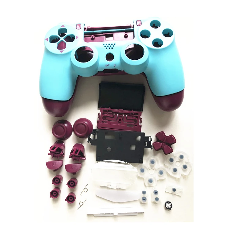 Game Controller Full Housing Case Shell Buttons Replacement Set For PS4 Pro JDS 055 JDM-050 JDM-055 Mod Kit DIY Repair Cover