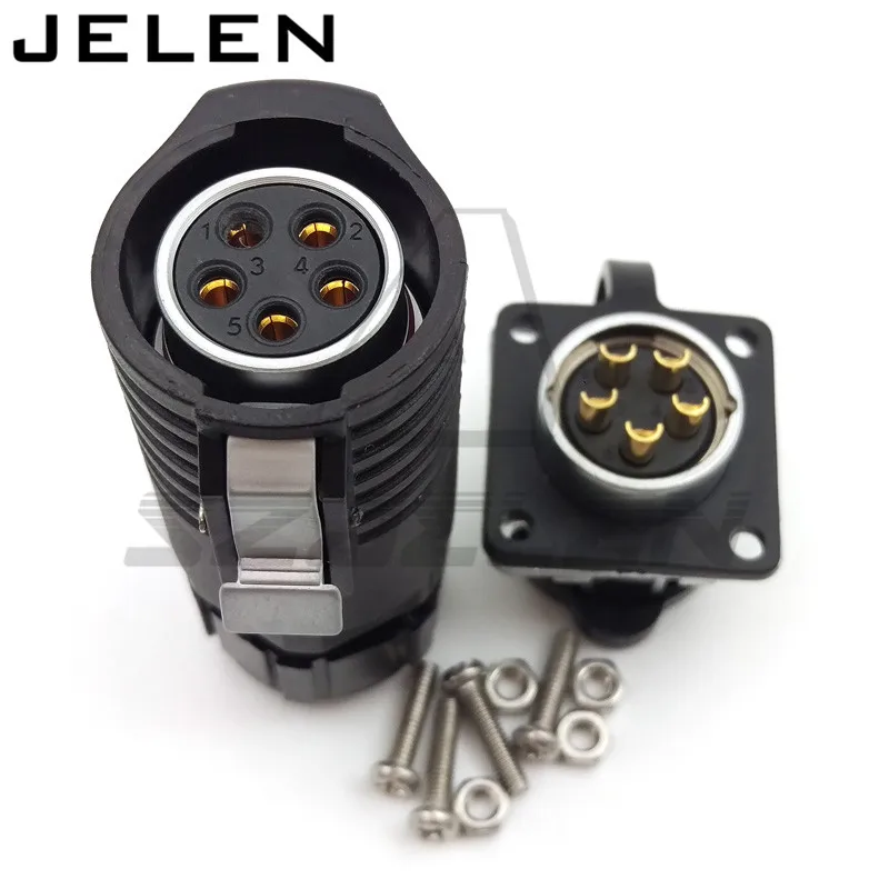 High Quality DC Volt M20 2 3 4 5 7 9 12 Pin Circular Industrial Male&Female Plug And Socket Solar Energy DC Waterproof Connector