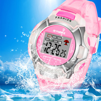 Kids Watch Digital 37mm Small Size 3Bar Water Resistance Gift For Girl Font Luminous Electronic Watch SYNOKE 99329