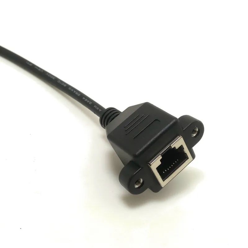 0.3M-1.0M Para Baixo Em Angulo de 90 Graus 8P8C FTP STP UTP Cat 5e Lan RJ45 Masculino para Feminino Cabo de Extensao de Rede E