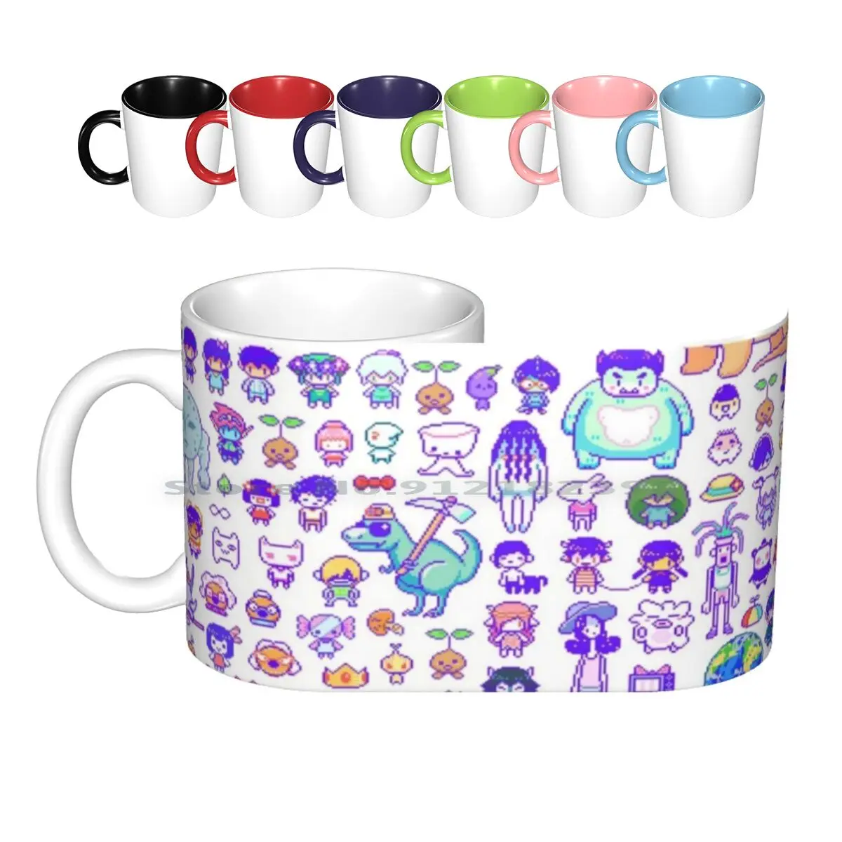 Omori Pattern Ceramic Mugs Coffee Cups Milk Tea Mug Omori Pattern Omori Game Omori Basil Basil Sunny Husband Aubrey Omori