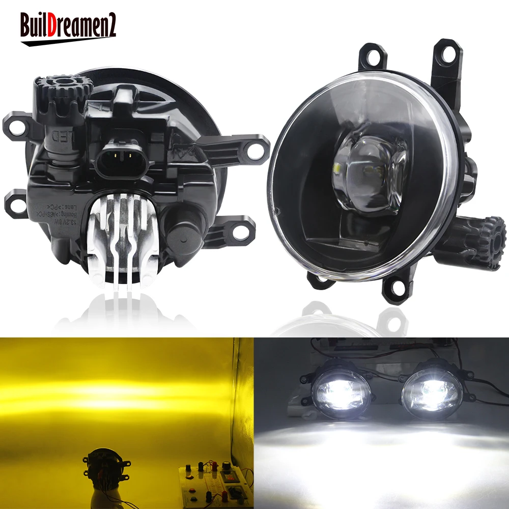 2 X Światło przeciwmgielne 30W 8000LM Samochodowe światło przeciwmgielne LED H11 12V Do Toyota Camry Land Cruiser Prado Prius Tundra C-HR CHR Sienna Solara Avalon — zdjęcie 2