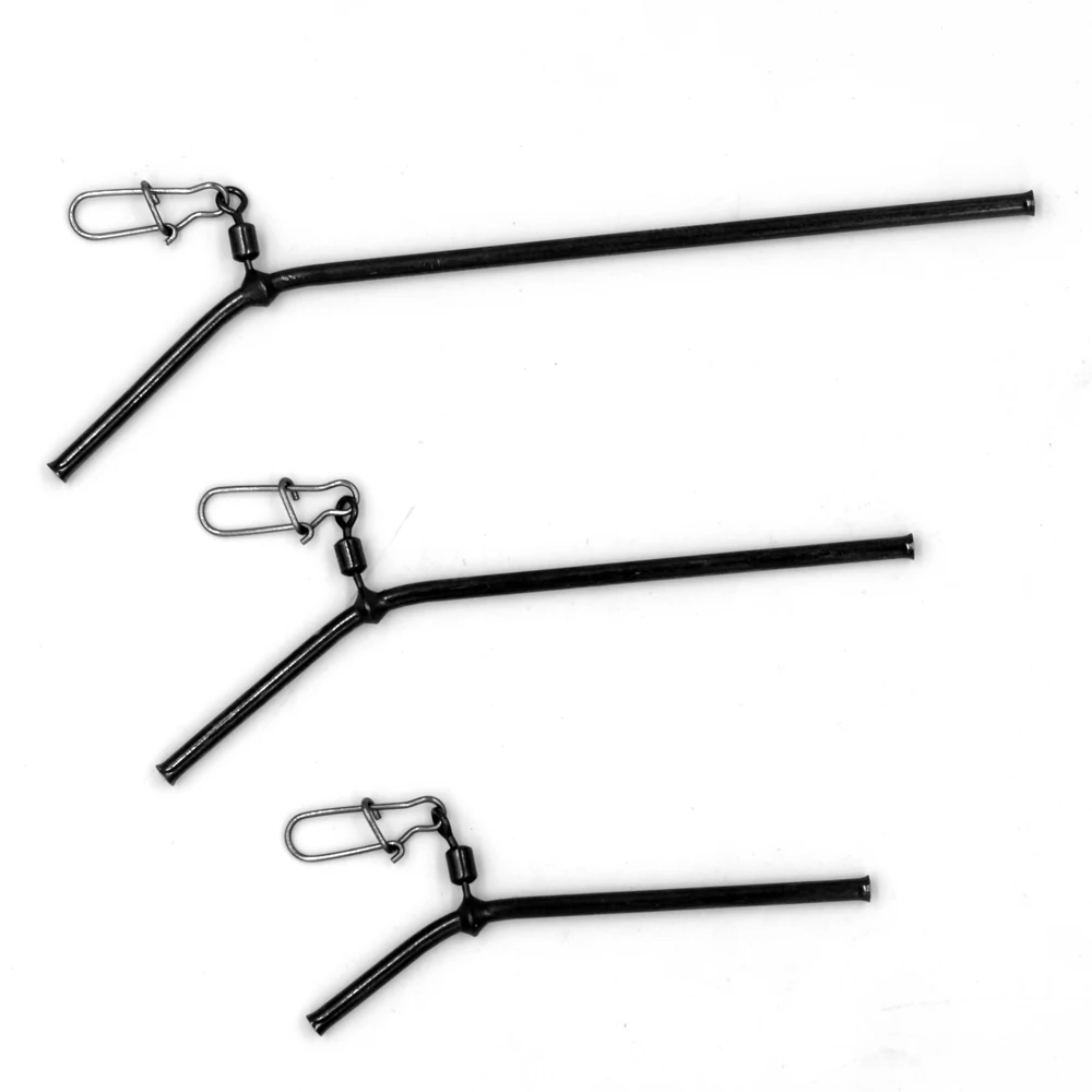 MNFT 6 Pcs Anti Tangle Booms Strong Snap Small Style Brass Tube Bent Sea Fishing Tackle Fishing Accessory Size 5/7/9CM image 6