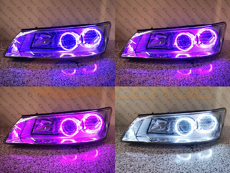 sonata v nf pre facelift 2005 2006 2007 bt app rf controle remoto multi-cor rgb led anjo olhos kit halo anéis