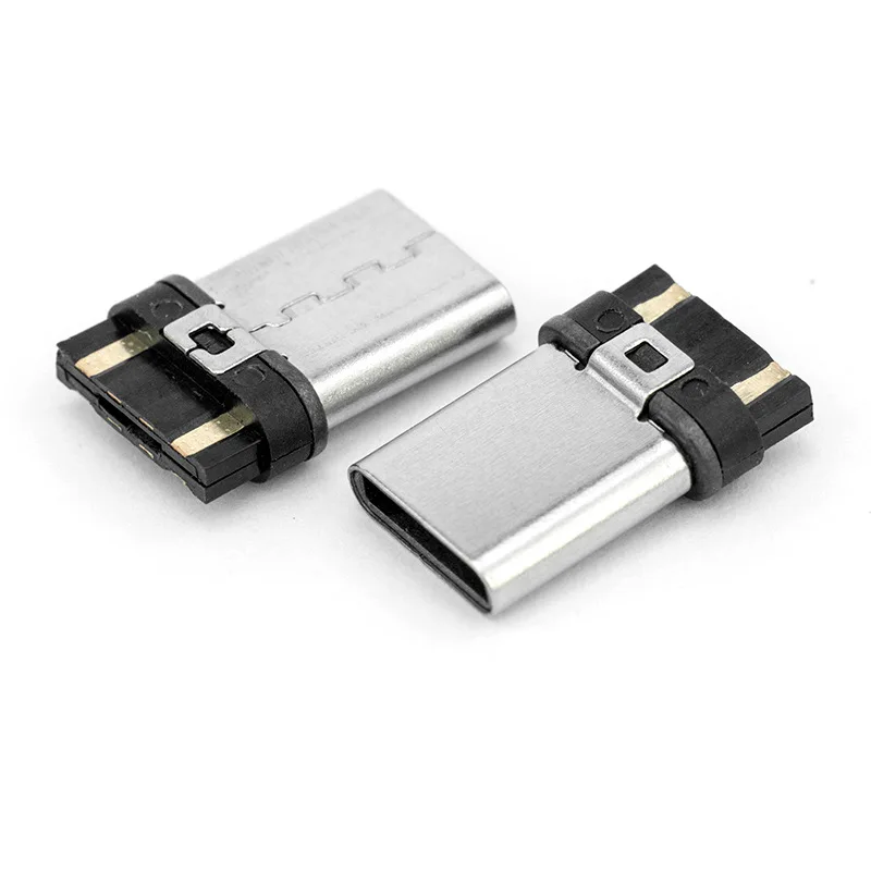 100 قطعة Type-c ذكر USB كابل نقل بيانات واجهة موصل USB كابل بيانات واجهة 8 دبوس ألوان عشوائية من الإبر