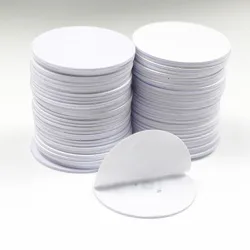 25mm 13.56Mhz NFC adesivo adesivo carte per monete tag NFC 213 NFC215 NFC216 PVC impermeabile per tutti i telefoni NFC