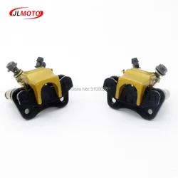 1 Pair 110mm Left/Right Brake Calipers Fit For 50cc 70cc 110cc engine Electric DIY Kids Quad ATV UTV Go kart Buggy Scooter Parts