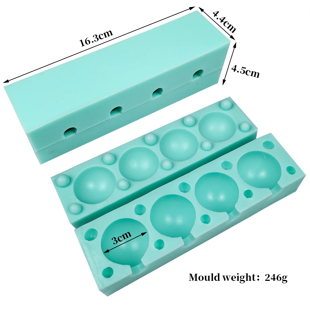 Food Grade 10 Holes Candy Lollipop Molds Silicone Mold DIY Circular Candies Kitchen Handmade Homemade Hot Sale Moulds Tools