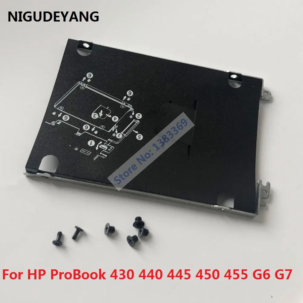 

NIGUDEYANG New for HP ProBook 430 440 445 450 455 G6 G7 SATA HDD SSD 2.5 Hard Drive Bracket Caddy Frame