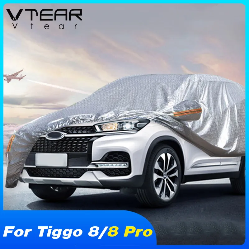 Vtear Car Exterior Protection Waterproof Covers Decoration Frame Accessories Antifreeze Parts For Chery Tiggo 8/Tiggo 8 Pro/Max