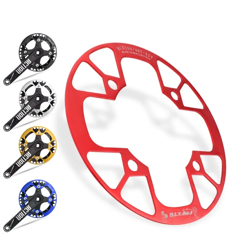 104BCD MTB Bike Chainring pokrywa ochronna 32T/34T 36T/38T/40T/42T rowerowa zębatka mechanizm korbowy osłona koła łańcuchowego Protector