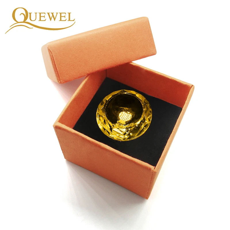 Quewel Crystal Adjustable Glue Ring Eyelash Extension Glue Pallet Finger Rings Holder Professional Fake Lashes Adhesive Pallet