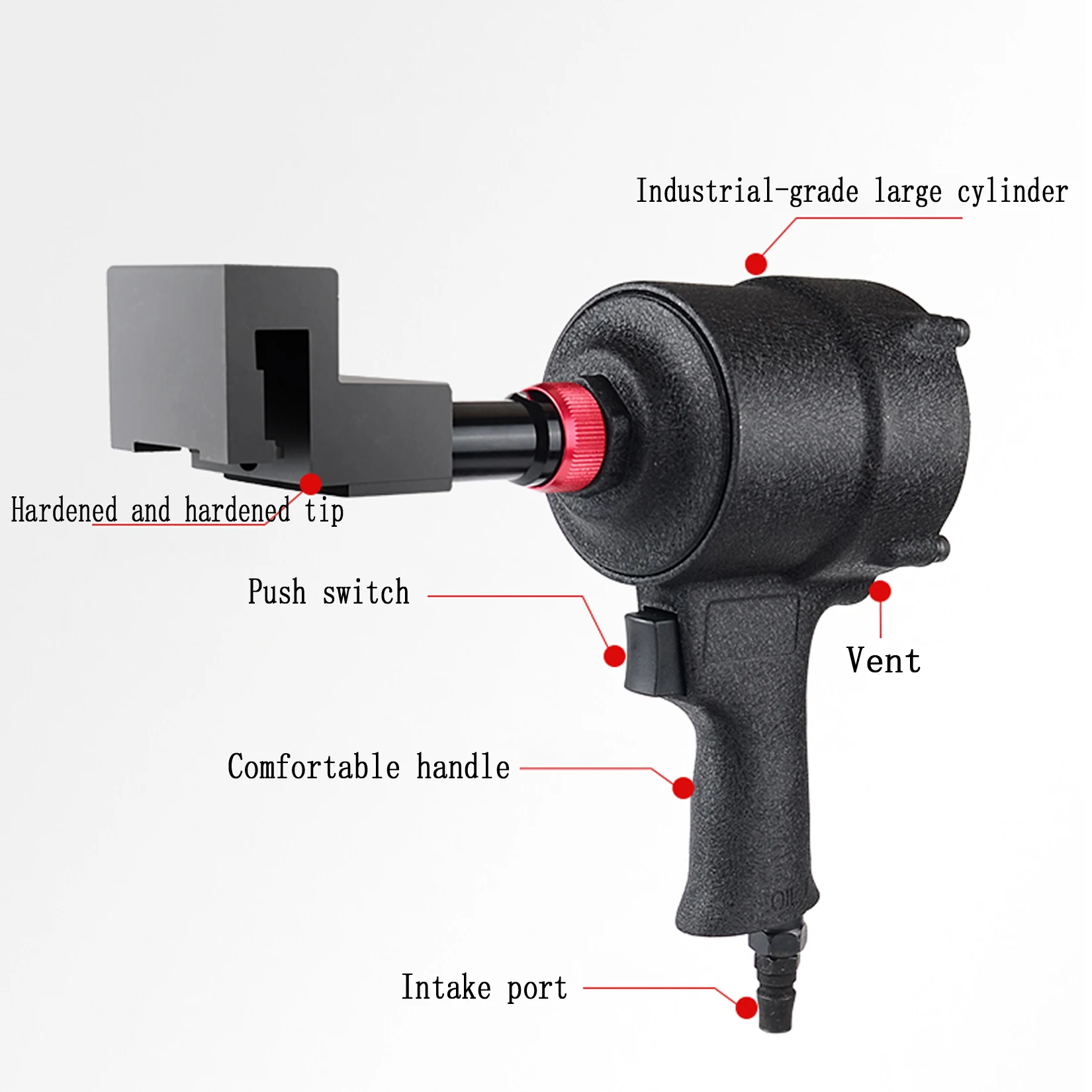 Pneumatic Punching Gun for Aluminum Door and Window Drainage Hole Punching Gun for Aluminum Profile Drainage Hole