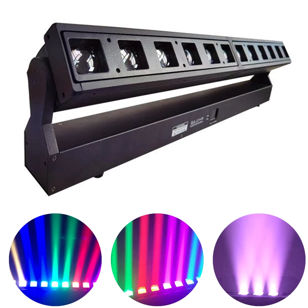 12X40W RGBW 4IN1 Lampu Sorot ZOOM Bergerak Lampu Kepala DMX512 LED Mencuci Dinding untuk DJ Disko Pesta Tahap Efek Pencahayaan Klub Malam Lampu Bar