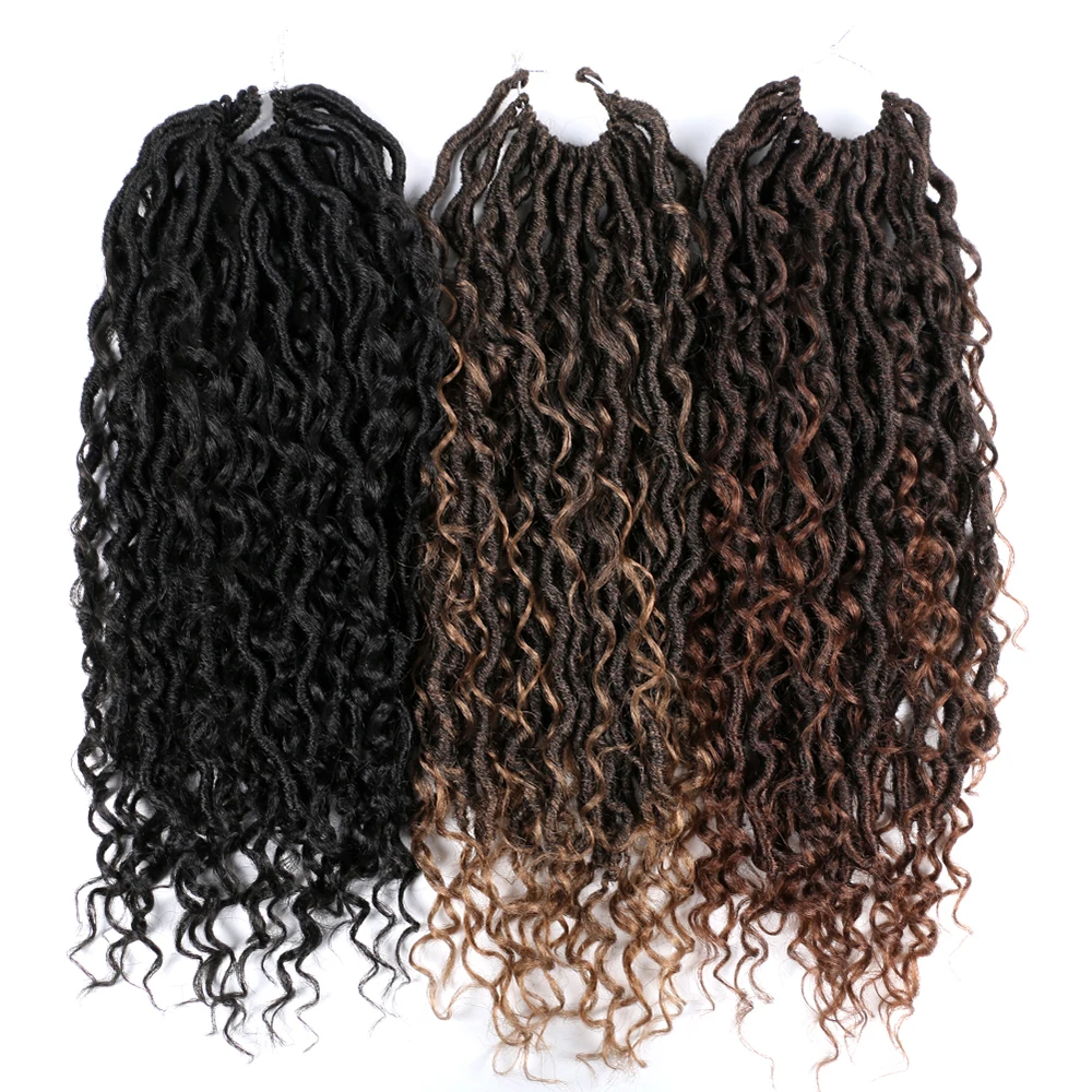 Crochet River Locs Hair 18inches For African Women  Goddess Braiding Hair Extension Passion Twist Soft Locs YunRong