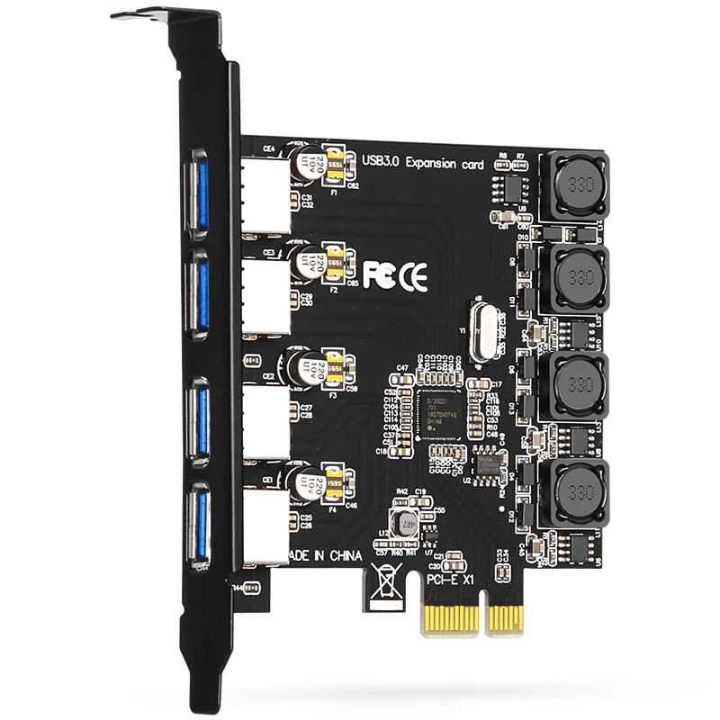 HAGOOGI PCI-E to USB 3.0 Expansion card 4 Port  NEC720201 chipset Desktop High Speed  Expansion Card