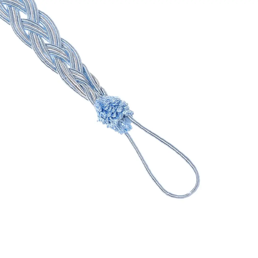 Practical Simple Modern Braided Tiebacks Tie Backs Curtain Holder Rope Satin Voile Strap
