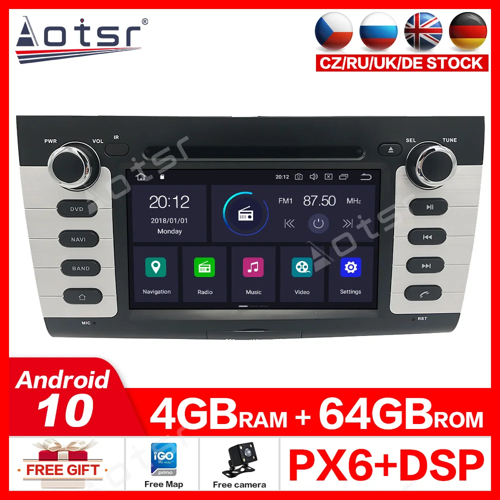 2 din radio tape recorder android For SUZUKI SWIFT GPS Navigation 2004-2010 Multimedia Audio PX6 Car DVD Player Autoradio IPS