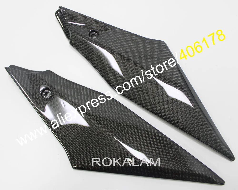 

2 x Carbon Fiber Tank Side Covers Panels For Yamaha YZF1000 YZF R1 2015 2016 2017 YZF-R1 15 16 17 Tank Side Cover Fairing