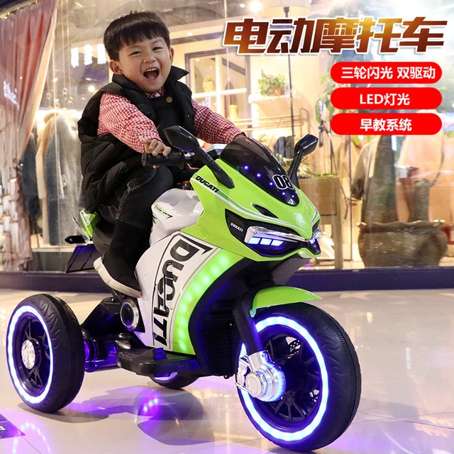 子供用電動バイク,2〜10歳の子供用の大型バイク充電式