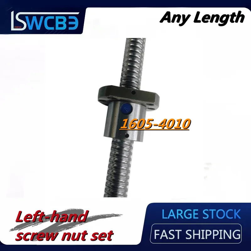 

High-precision ball screw nut set 1605 2005 2505 2510 3205 3210 4005 4010 processing reverse thread screw bearing