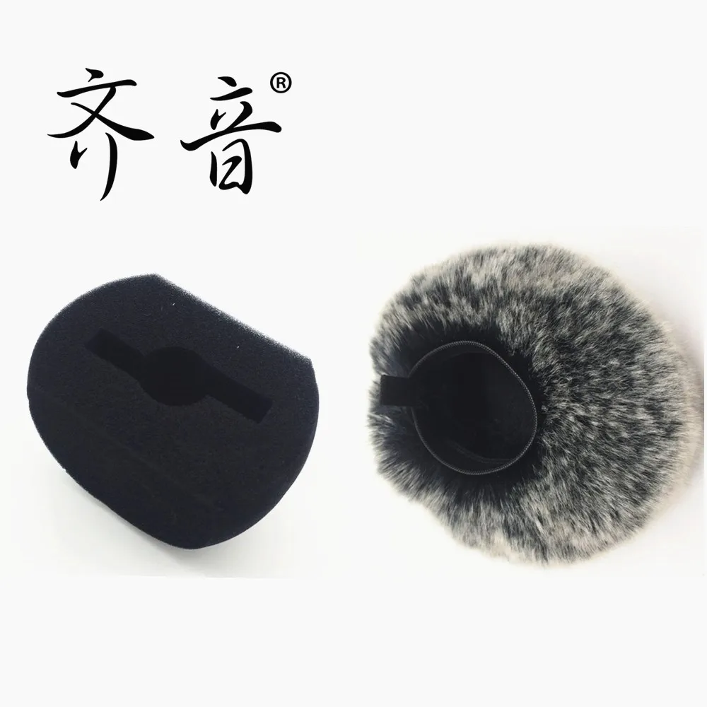 Dead Cat  Foam Mic Windproof Cover Filter Artificial Fur Muff Windscreen Shield for ZOOM H5 H6 Handy Recorder Pen Microphone