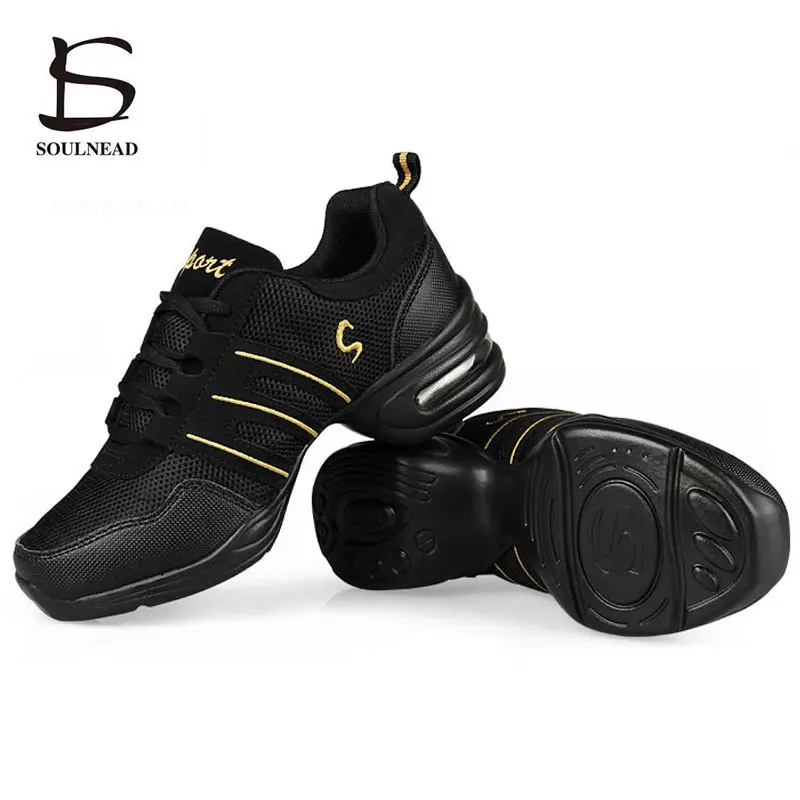 Jazz Dance Shoes Women Sneakers Modern Dancing Children Kids Mesh Soft Outsole Sports Hip Hop Waltz Ballroom Casual Shoes Female