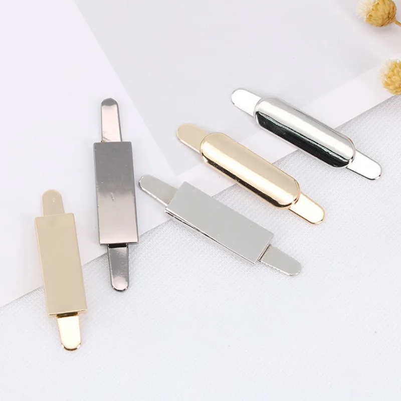 Blank Luggage Hardware Accessories, Polished and Electroplated Rack, Metal Trademark, 20 Pieces, 23*7mm