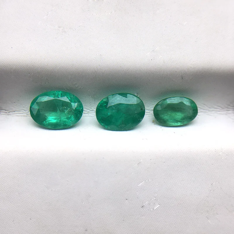 Vantj 100% Natural Emerald Loose Gemstone Specimens Customizable Diy for Silver Gold Women Jewelry Free Shipping