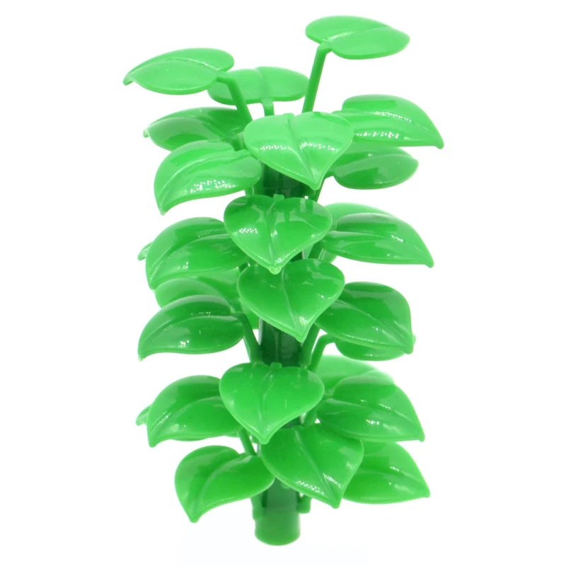 50PCs/lot Leaves 3 elements Plants Trees Building Block Toys MOC Compatible Accessories DIY Children