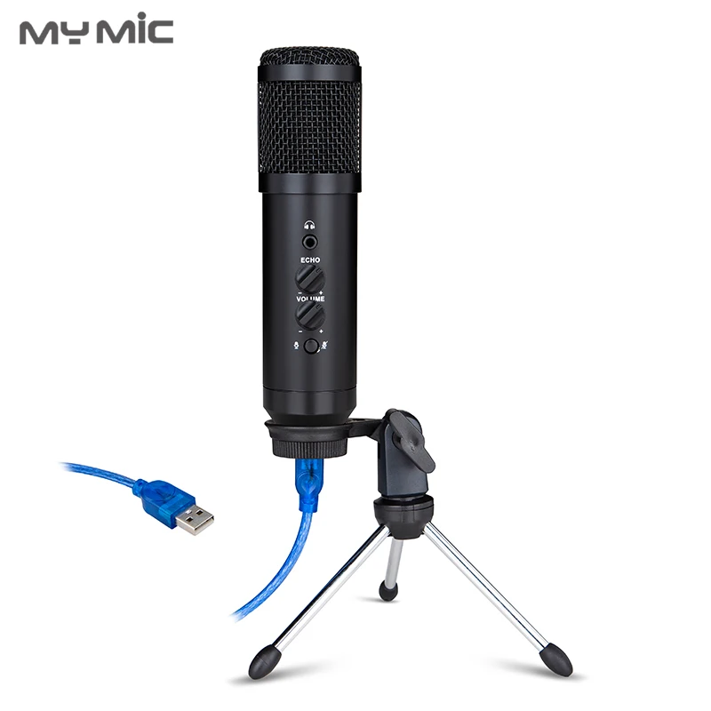 

My Mic BM200U Reverberation Condenser Recording Studio USB Microphone With Tripod Stand For Computer