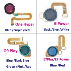 Tested Home Button FingerPrint Touch ID Sensor Scanner Flex Cable Ribbon For Moto G9 Play One Hyper G Power E7 Plus / E7 Power