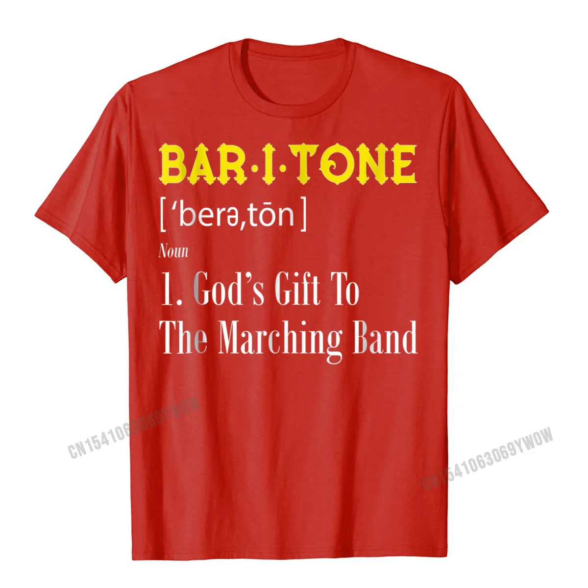 Baritone Definition Shirt For Marching Band Prevalent Normal Tops T Shirt Harajuku Cotton Top T-Shirts For Men Slim Fit