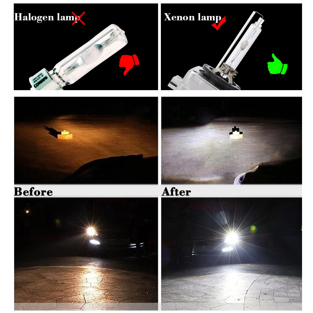 2pcs OEM Xenon D5S HID Bulb Car Headlight  Super Vision 6000K White Light for Golf, for A4 A3 Q3 Q7 A6, for Passat, for Tiguan