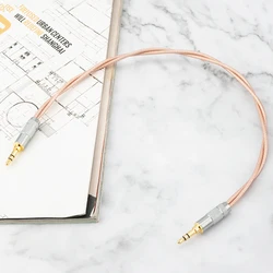Pureline High Quality Oxygen Free Copper Silver Plated Hifi 3.5 To 3.5mm Audio Cable Male To Male Aux Speaker Cable Aux Adapter