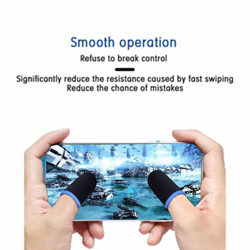 2 قطعة قفازات أصابع الأصابع ل PUBG PS5 ألعاب اضغط شاشة اللمس الحساسة اللمس الألعاب كم تنفس الألعاب اكسسوارات