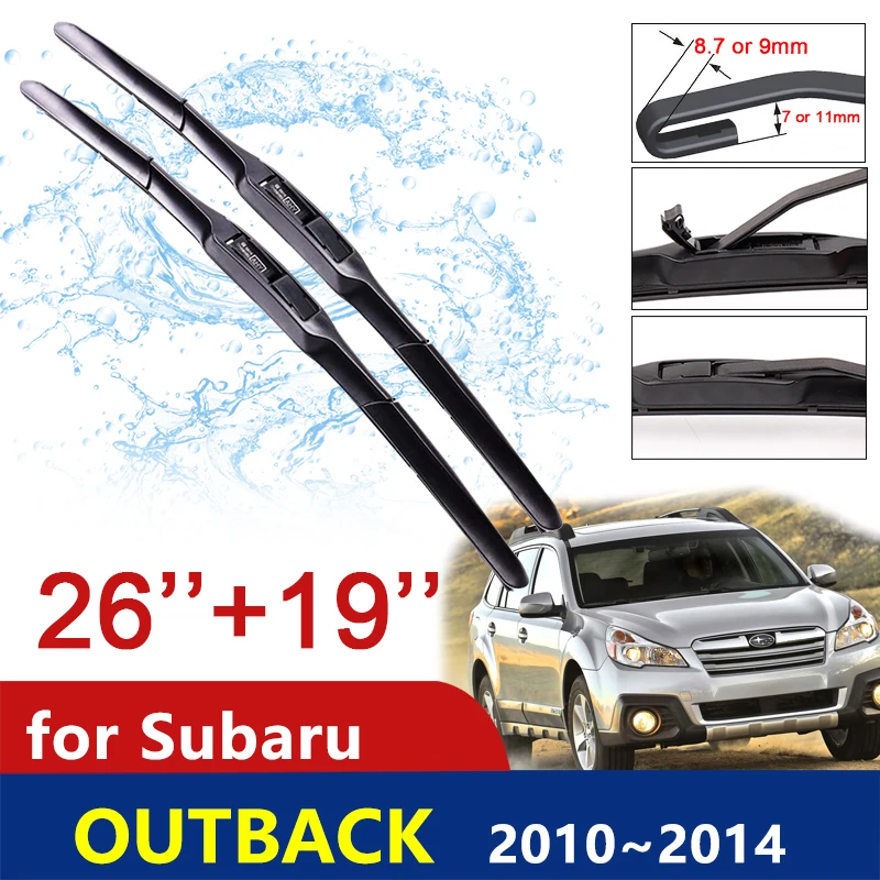 

for Subaru Outback 2010 2011 2012 2013 2014 Car Wiper Blade Front Windscreen Windshield Wipers Car Accessories Goods j Hook